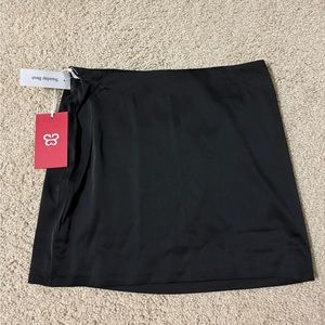 Black aritiza/ sunday best black satin skirt